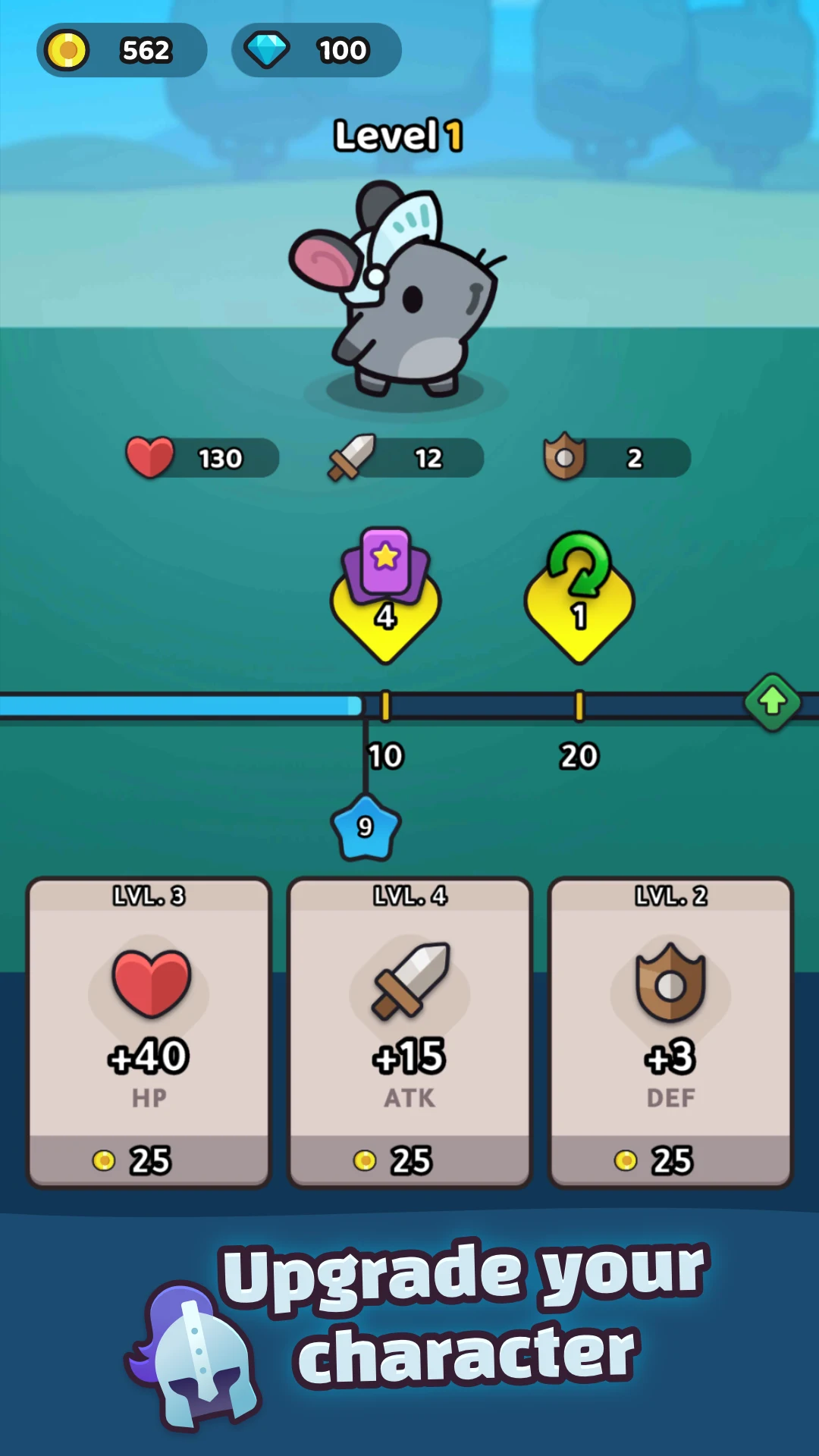 Mouse Quest: Idle RPG screenshot
